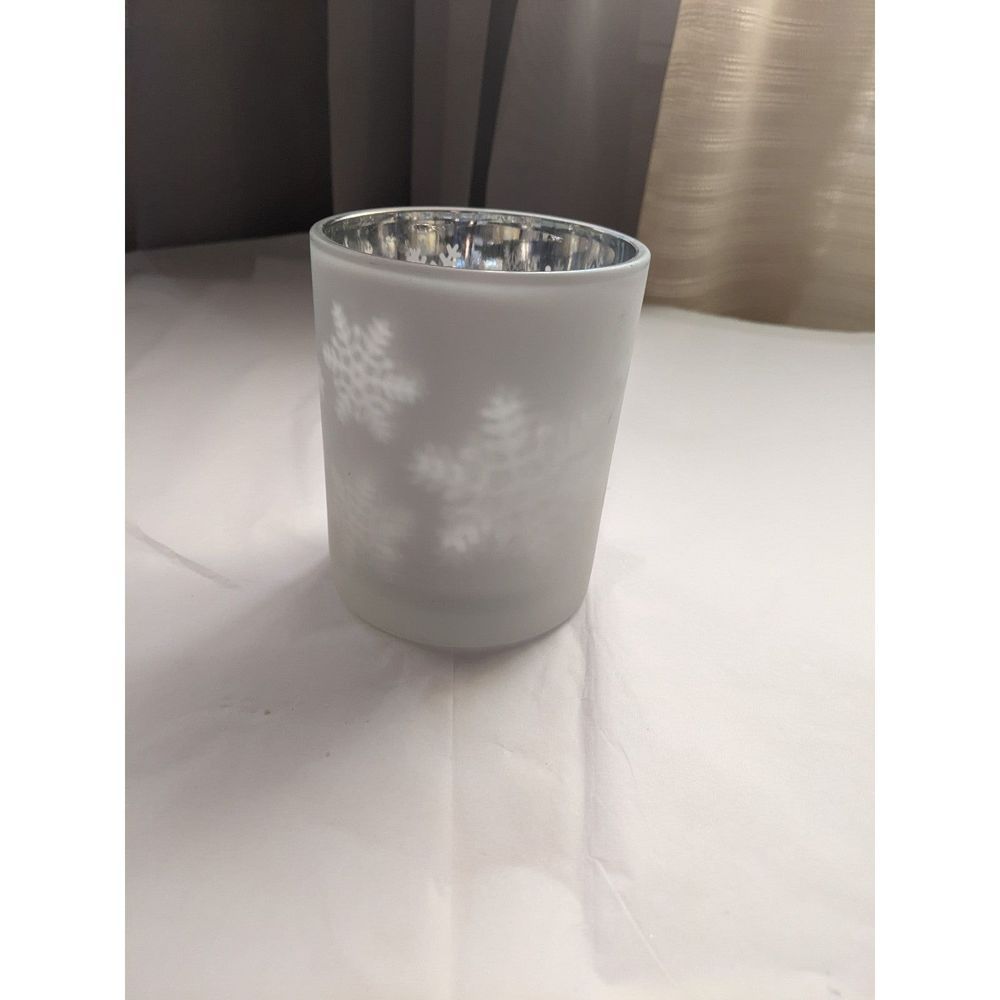 Set of 3 Slatkin & Co BBW Snowflake Dancing Tea Light Holder - Picture 4 of 8